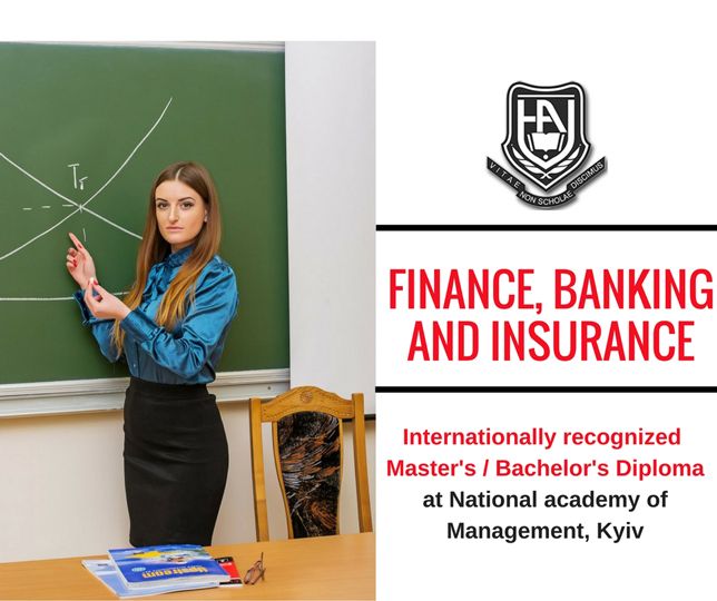Bachelor's degree in finance, banking and insurance